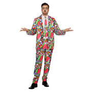 Op deze afbeelding zie je een Kostuums, van het merk Wilbers. Pop Art Strip Man Kostuum