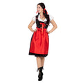 Heidi Edelweiss Oktoberfest Dirndl Zwart Vrouw Kostuum