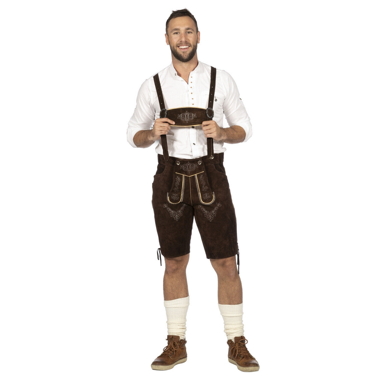 Op deze afbeelding zie je een Kostuums, van het merk Wilbers. Bierfeest Lederhosen Duitse Dorstige Dieter Man