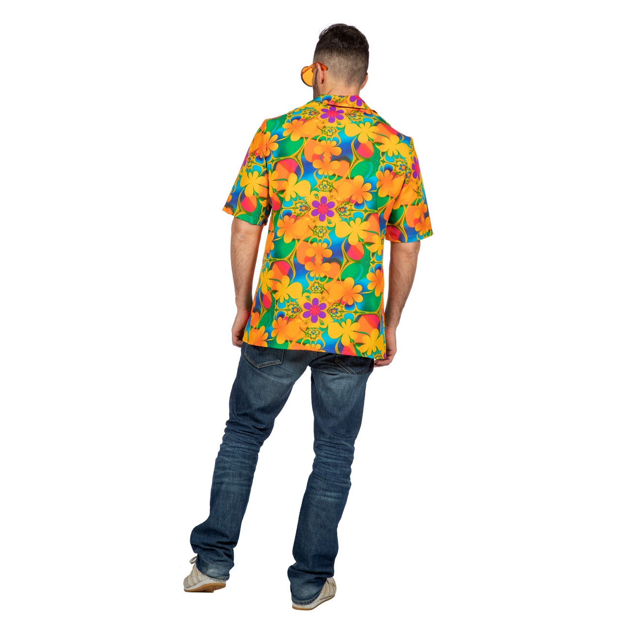 Op deze afbeelding zie je een Kostuums, van het merk Wilbers. Hemd Honderd Hawaiiaanse Tropische Bloemen Man