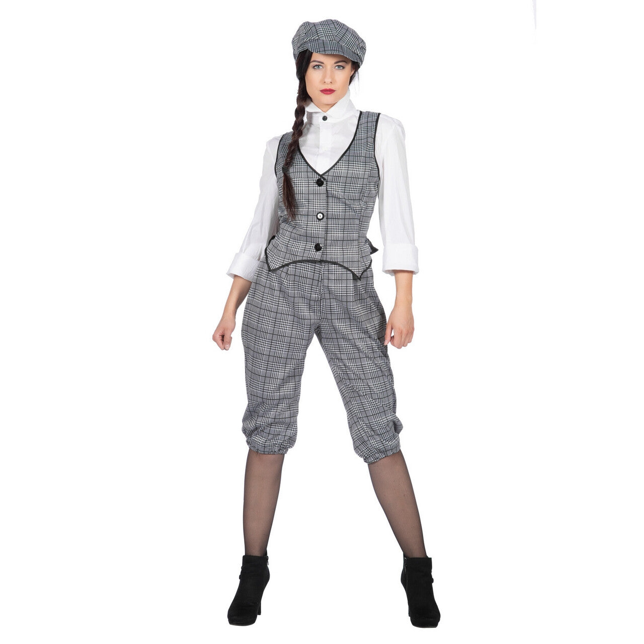 Op deze afbeelding zie je een Kostuums, van het merk Wilbers. Set Roaring 20s Lizzie Eastender Vrouw Kostuum