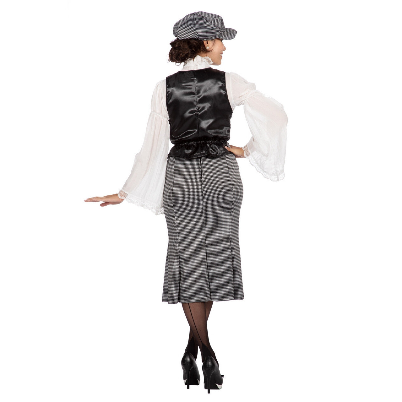 Op deze afbeelding zie je een Kostuums, van het merk Wilbers. Set Roaring 20s Polly Eastender Vrouw Kostuum