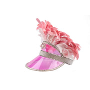 Op deze afbeelding zie je een Accessoires, van het merk Wilbers. Roze Glam Zomercarnaval Zonneklep