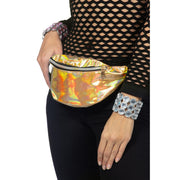 Op deze afbeelding zie je een Accessoires, van het merk Wilbers. Metallic 80s Goud Is Niet Fout Festival Heuptas