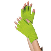 Op deze afbeelding zie je een Accessoires, van het merk Wilbers. Gebreide Vingerloze Handschoenen Olijf Groen
