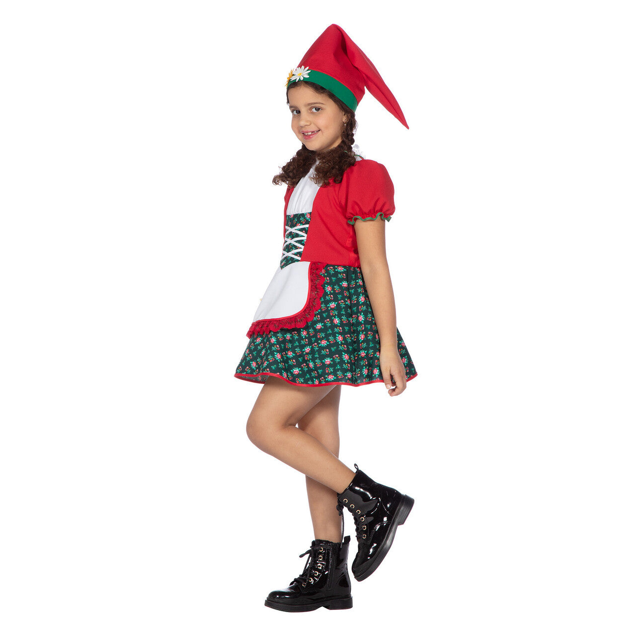 Op deze afbeelding zie je een Kostuums, van het merk Wilbers. Kabouterjongen Felicia Flap Meisje Kostuum