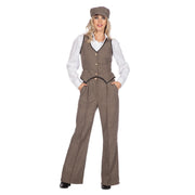 Op deze afbeelding zie je een Kostuums, van het merk Wilbers. Roaring 20s Rebel Vrouw Kostuum