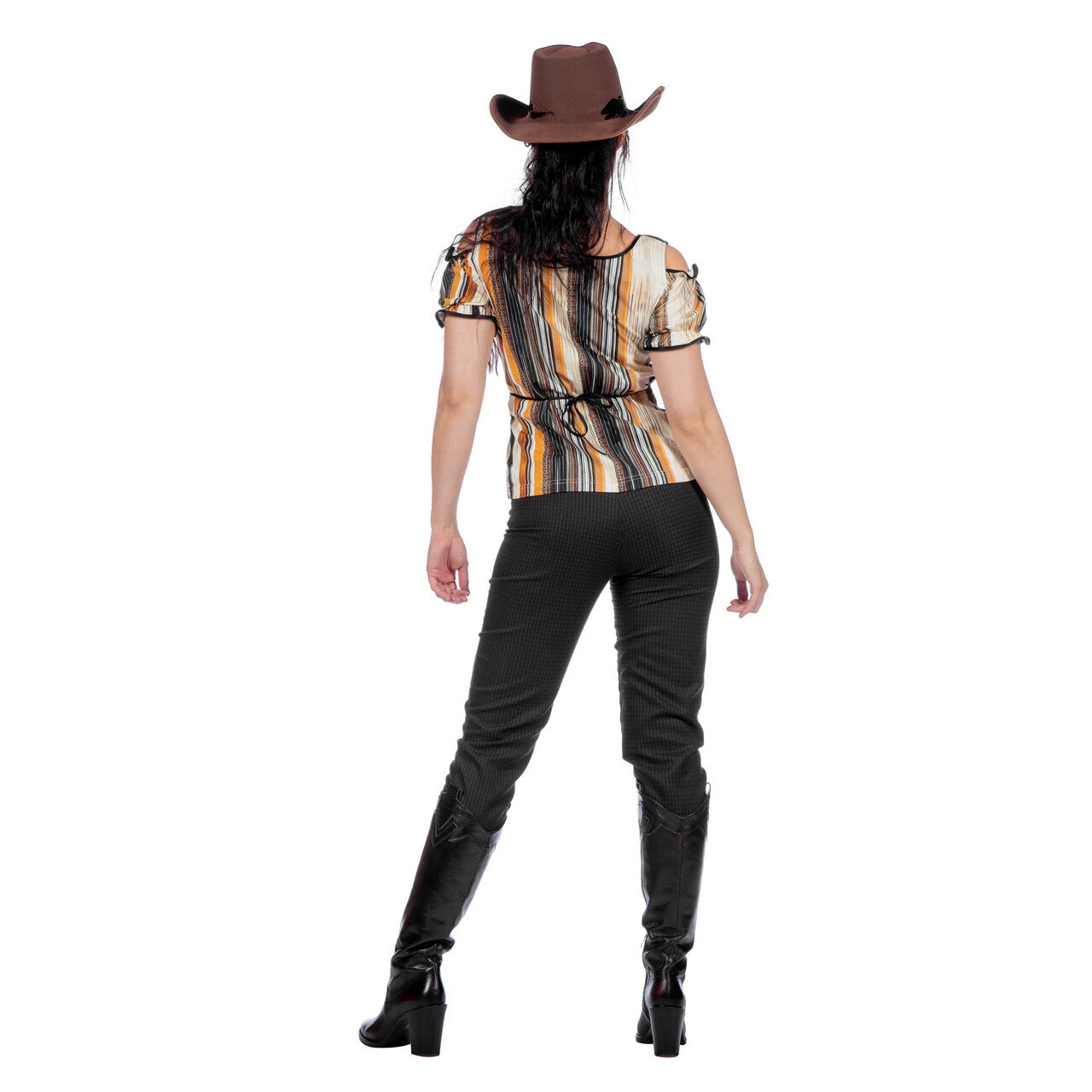 Op deze afbeelding zie je een Kostuums, van het merk Wilbers. Authentic Western Set Claudia Vrouw Kostuum