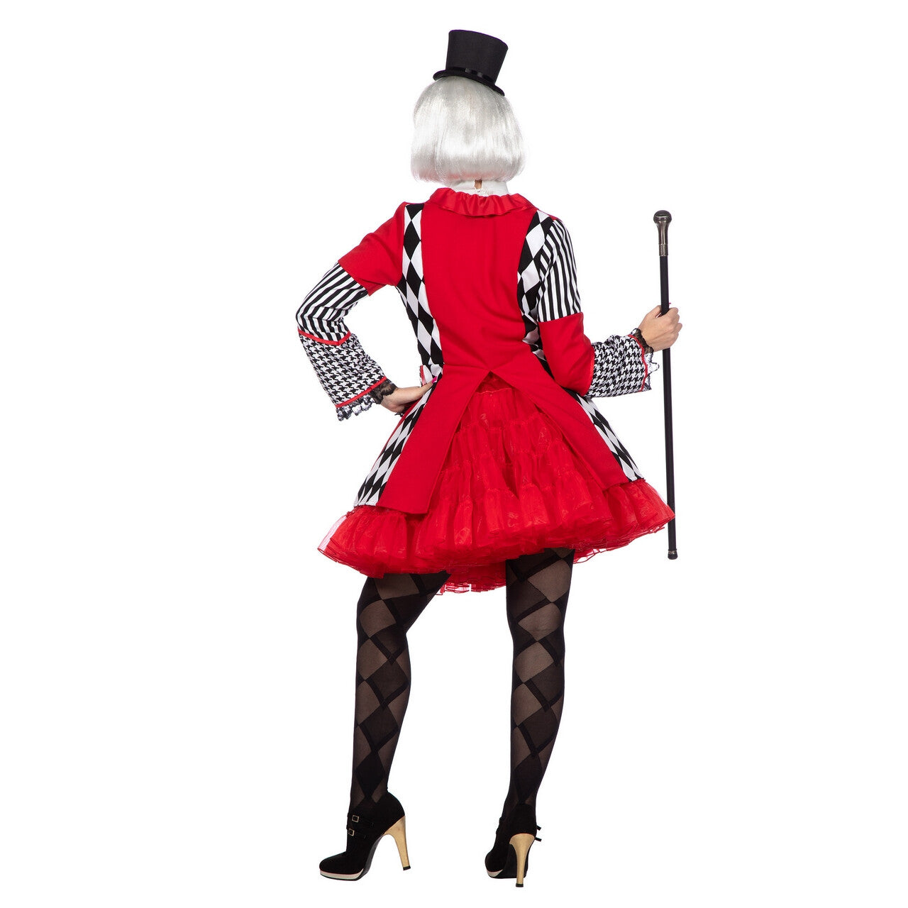 Op deze afbeelding zie je een Kostuums, van het merk Wilbers. Jas Ruiten Rood / Wit / Zwart Vrouw
