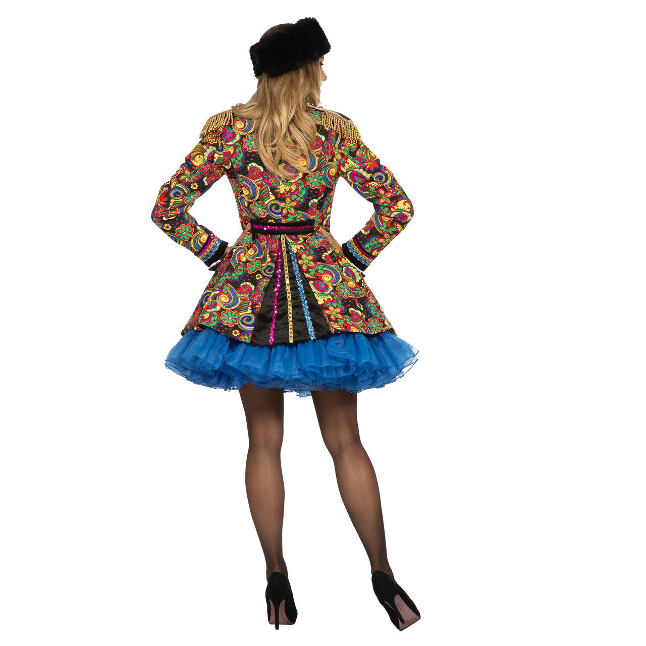 Op deze afbeelding zie je een Kostuums, van het merk Wilbers. Luxe Jas Power Of The Flower Vrouw