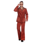 Op deze afbeelding zie je een Kostuums, van het merk Wilbers. That Is So 70s Corduroy George Man Kostuum