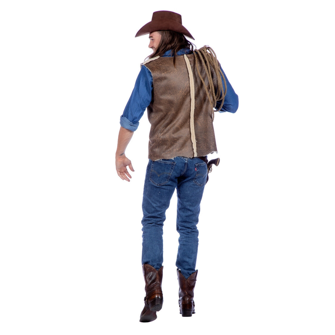 Op deze afbeelding zie je een Kostuums, van het merk Wilbers. Authentieke Western Vest Rex Farmer Man