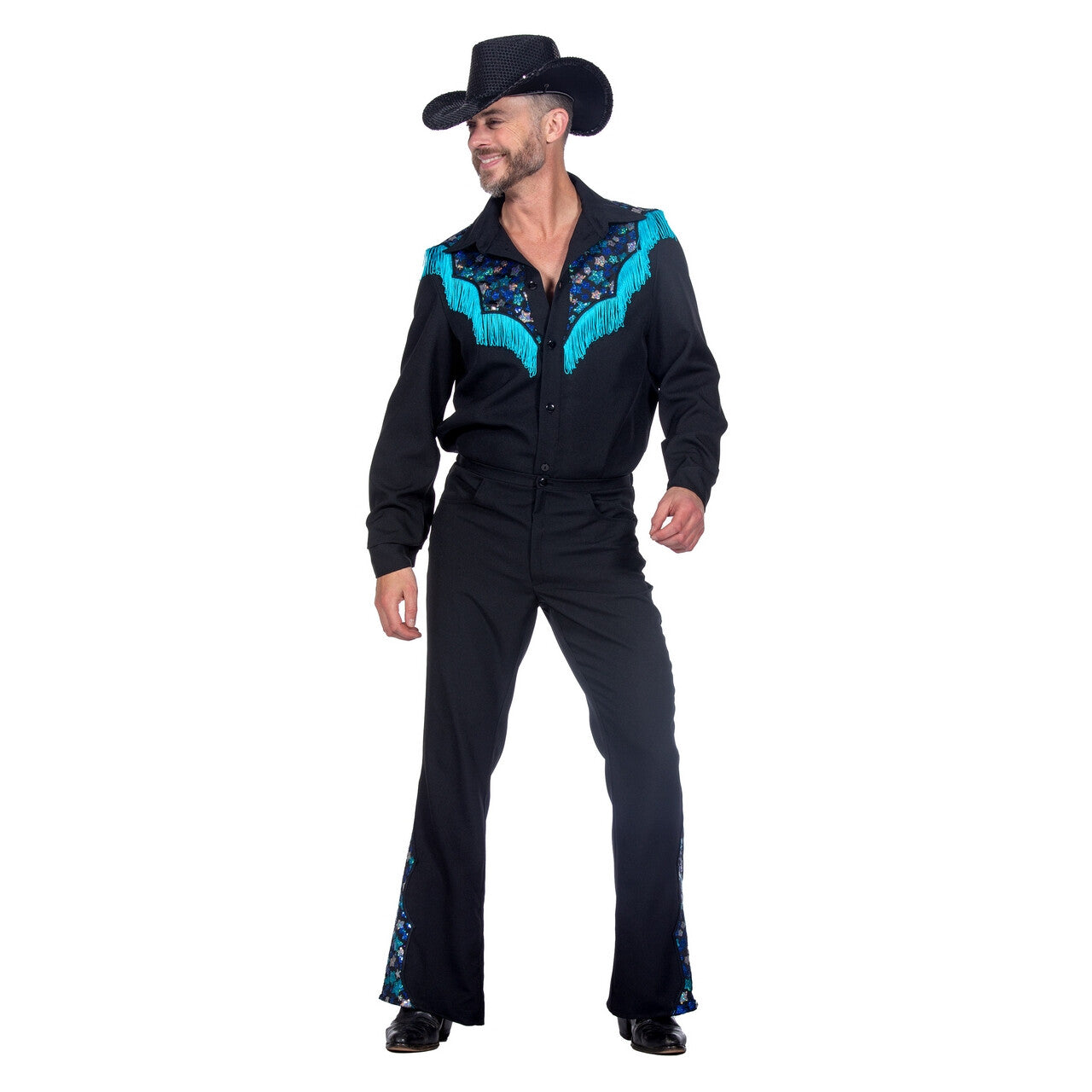 Op deze afbeelding zie je een Kostuums, van het merk Wilbers. Cowboy Country Ster Ben The Man Kostuum
