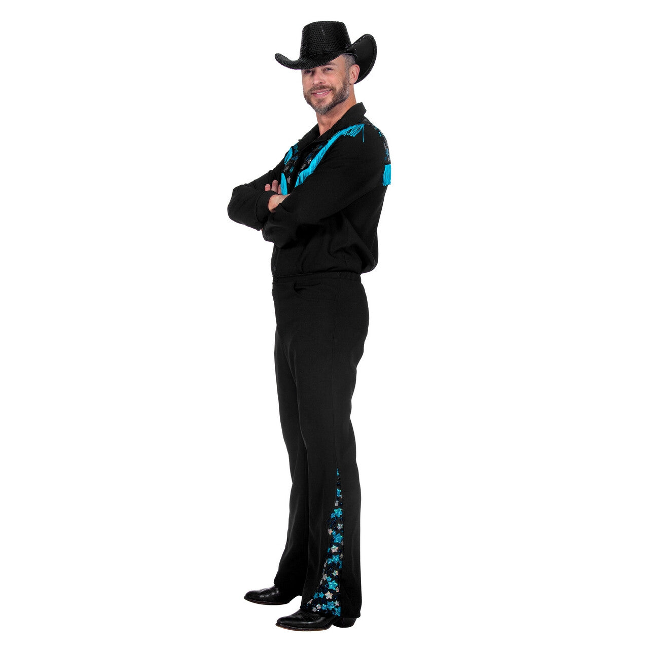 Op deze afbeelding zie je een Kostuums, van het merk Wilbers. Cowboy Country Ster Ben The Man Kostuum