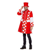 Op deze afbeelding zie je een Kostuums, van het merk Wilbers. Jas Billy Brabo Rood Wit Man
