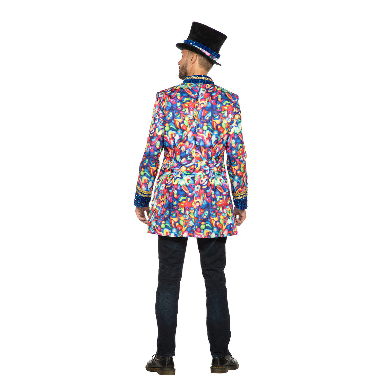 Op deze afbeelding zie je een Kostuums, van het merk Wilbers. Luxe Confetti Kleuren Jas Man