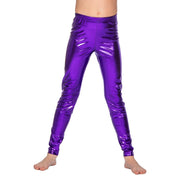 Op deze afbeelding zie je een Kostuums, van het merk Wilbers. Dance Legging Deep Purple Metallic Meisje