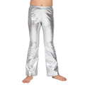 Flared Broek Metallic Zilver Meisje