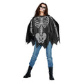 Hongerig Skelet Poncho Vrouw Kostuum