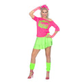 Big Smooch Shirt Fel Roze Jaren 80 Vrouw