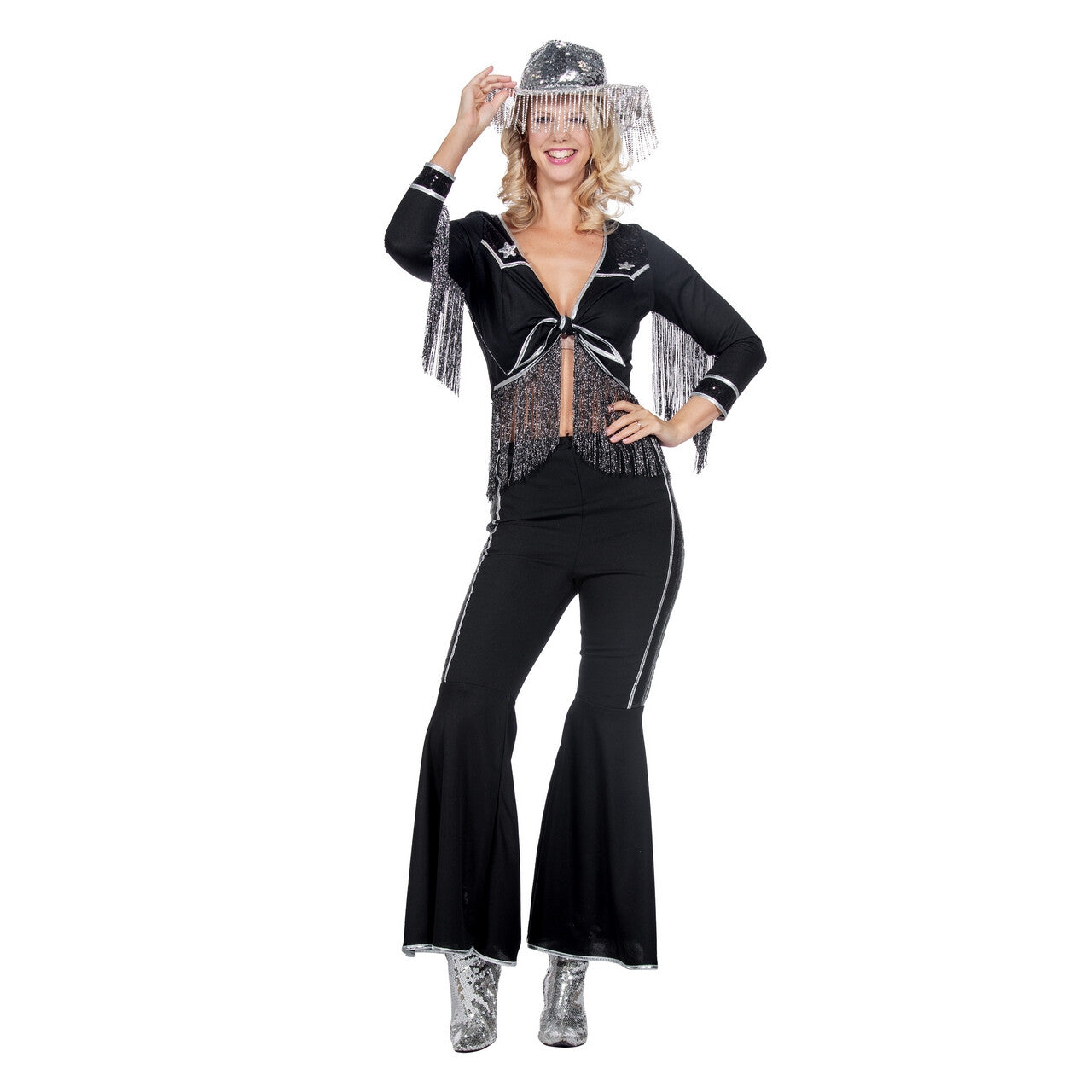 Op deze afbeelding zie je een Kostuums, van het merk Wilbers. Line Dancing Queen Linda Vrouw Kostuum