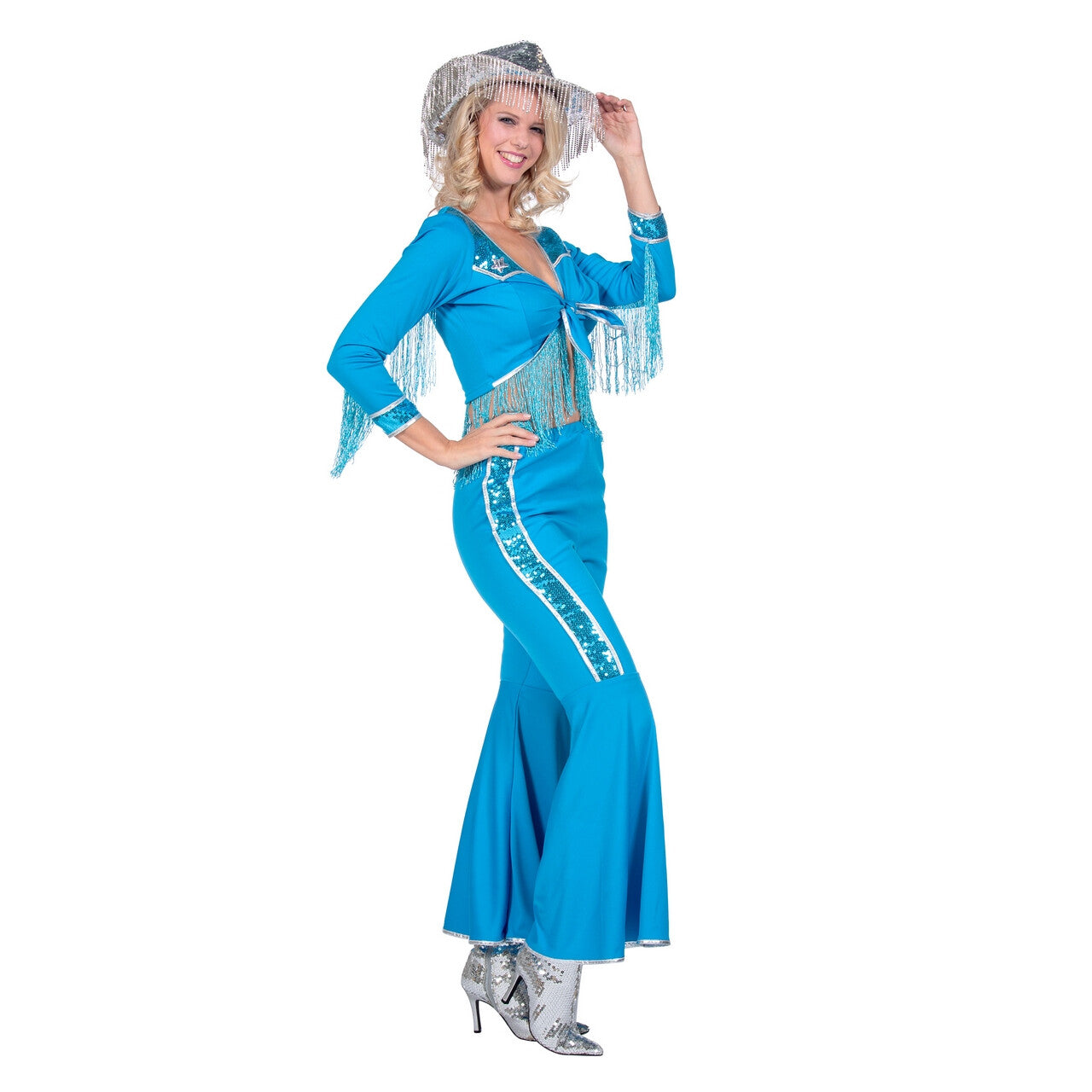 Op deze afbeelding zie je een Kostuums, van het merk Wilbers. Dance The Line Donna Vrouw Kostuum