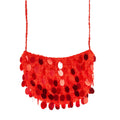 Handtas Pailletten Rood Elegance