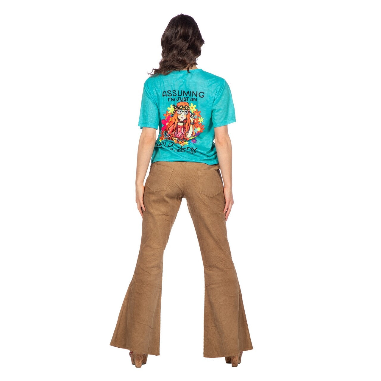 Op deze afbeelding zie je een Kostuums, van het merk Wilbers. Gewoon An Hippie Shirt Blauw Vrouw