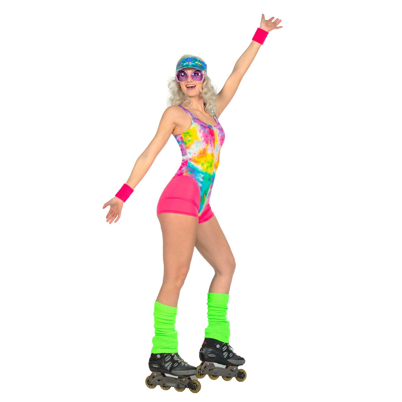 Op deze afbeelding zie je een Kostuums, van het merk Wilbers. Fitness Jaren 90 Alecia Dance Vrouw Kostuum