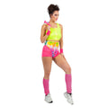 Fitgirl Rollerskate Miami Beach Rosa Vrouw Kostuum
