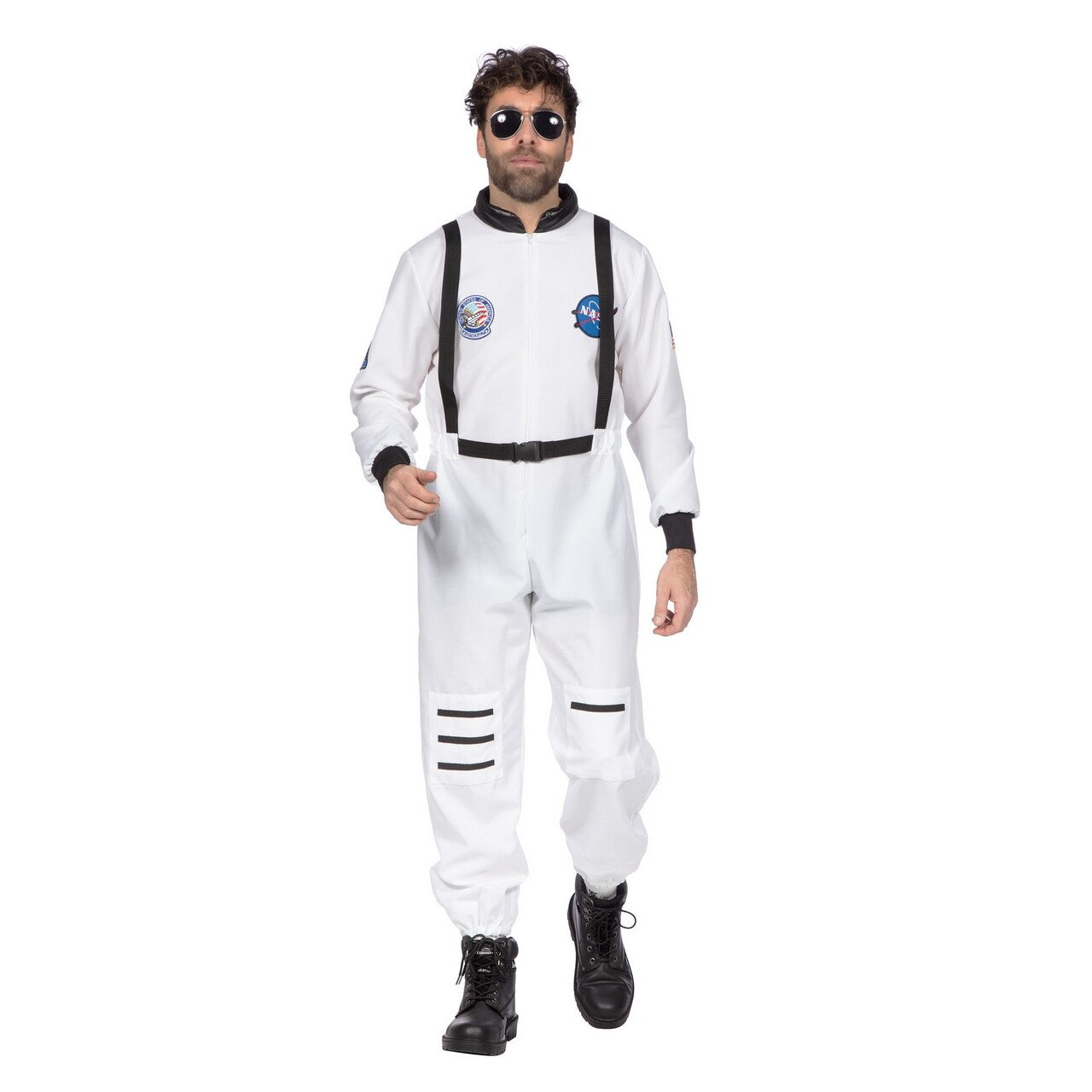 Op deze afbeelding zie je een Kostuums, van het merk Wilbers. Andy Astronaut Wit Kostuum