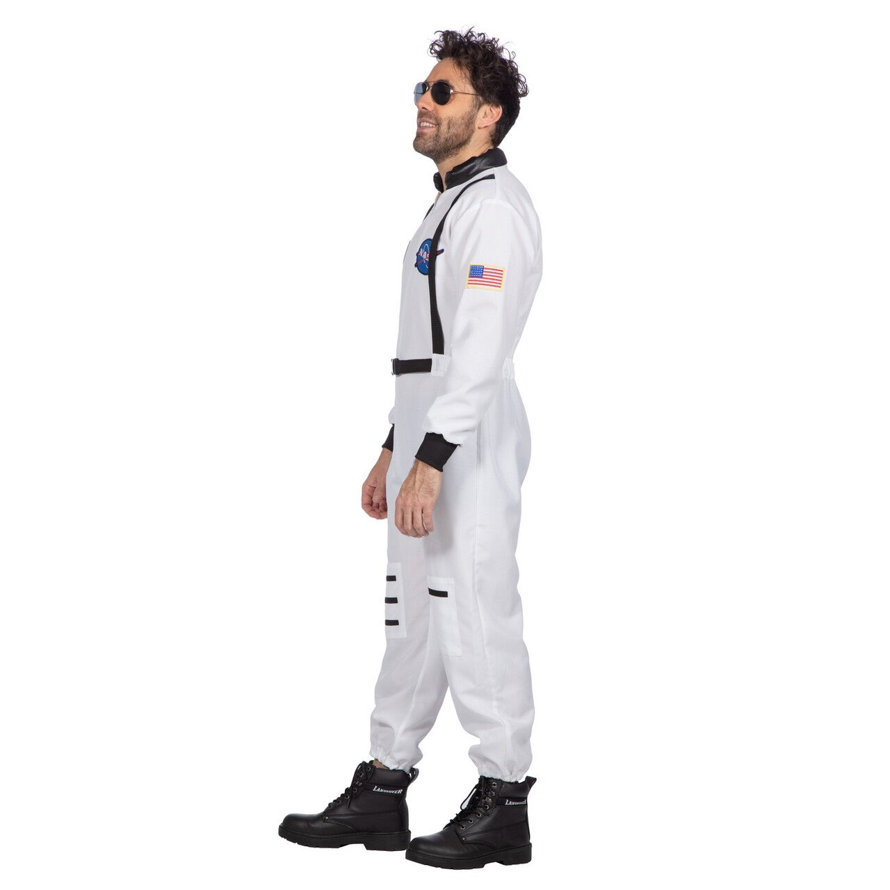 Op deze afbeelding zie je een Kostuums, van het merk Wilbers. Andy Astronaut Wit Kostuum