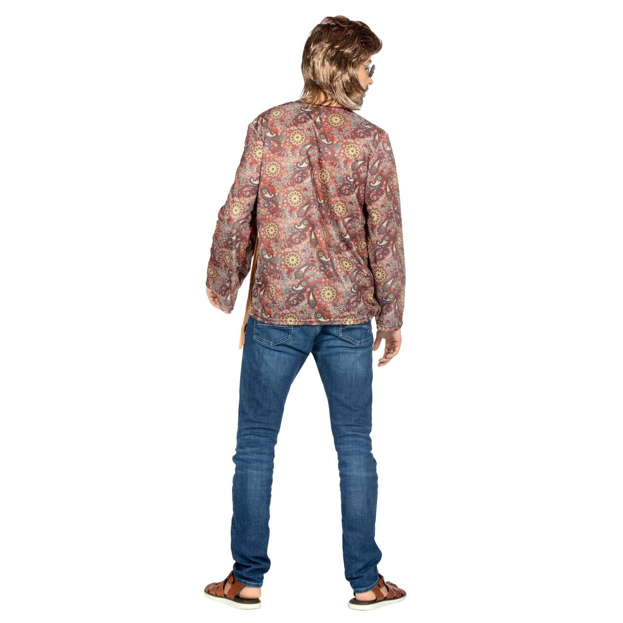Op deze afbeelding zie je een Kostuums, van het merk Wilbers. Hippe Hippie Festival Woody Man