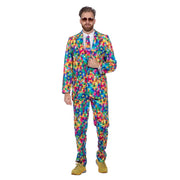 Op deze afbeelding zie je een Kostuums, van het merk Wilbers. Het Ontbrekende Puzzelstukje Man Kostuum