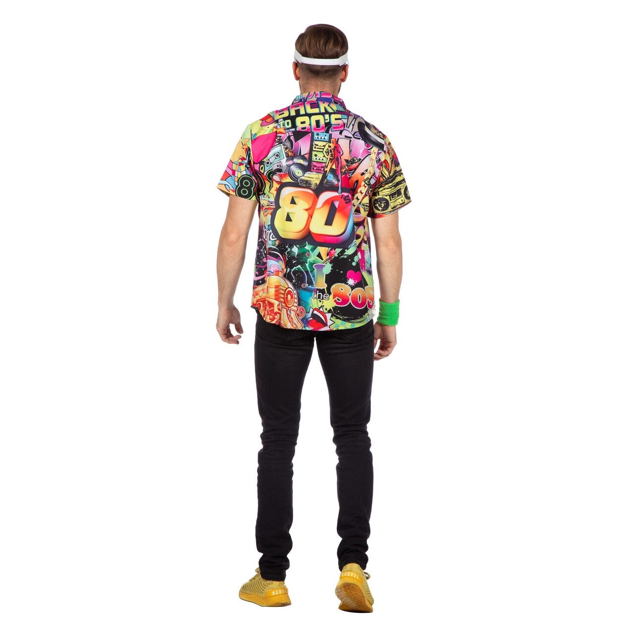 Op deze afbeelding zie je een Kostuums, van het merk Wilbers. Flashback 80s Shirt Man