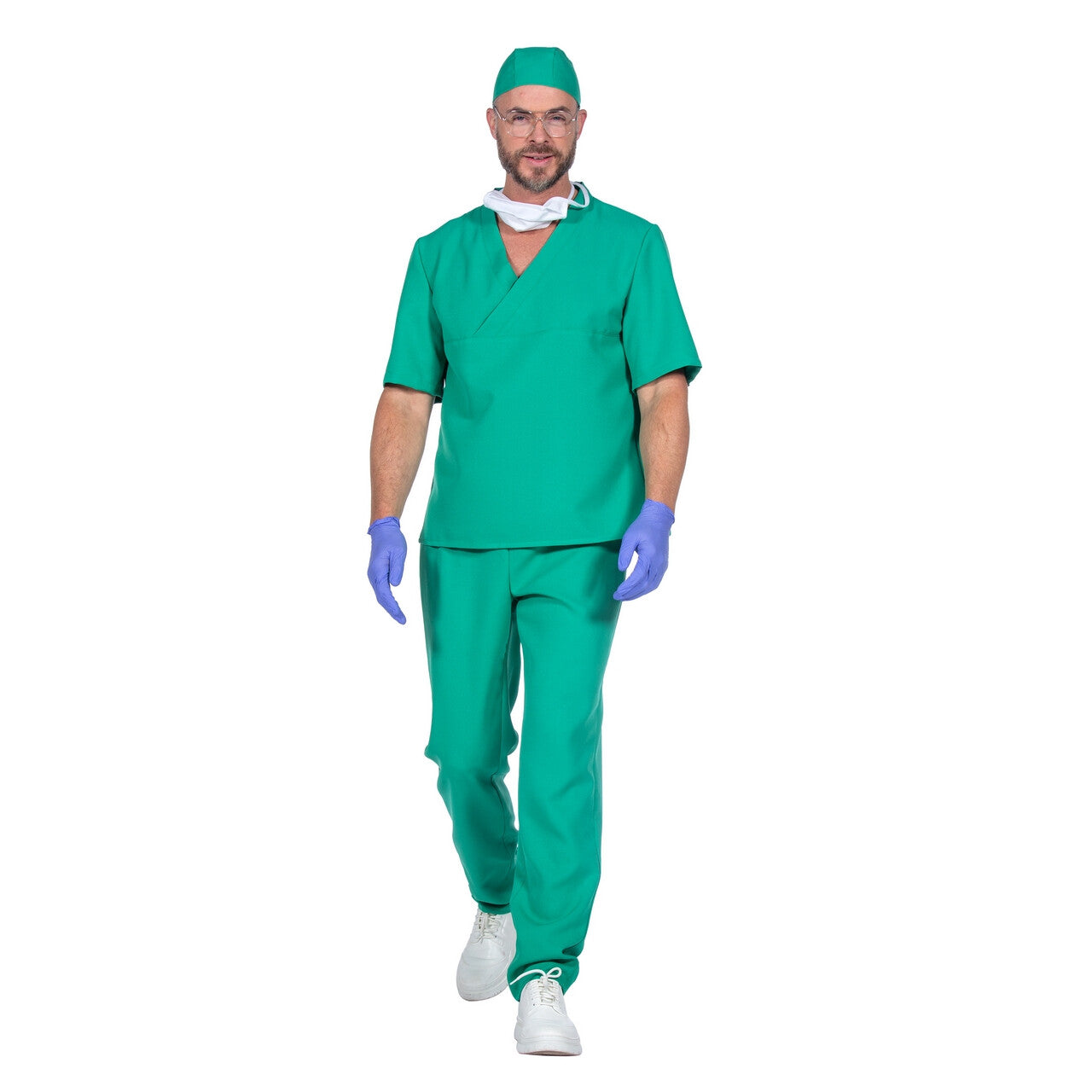 Op deze afbeelding zie je een Kostuums, van het merk Wilbers. Chirurg Dokter Snijdgraag Man Kostuum