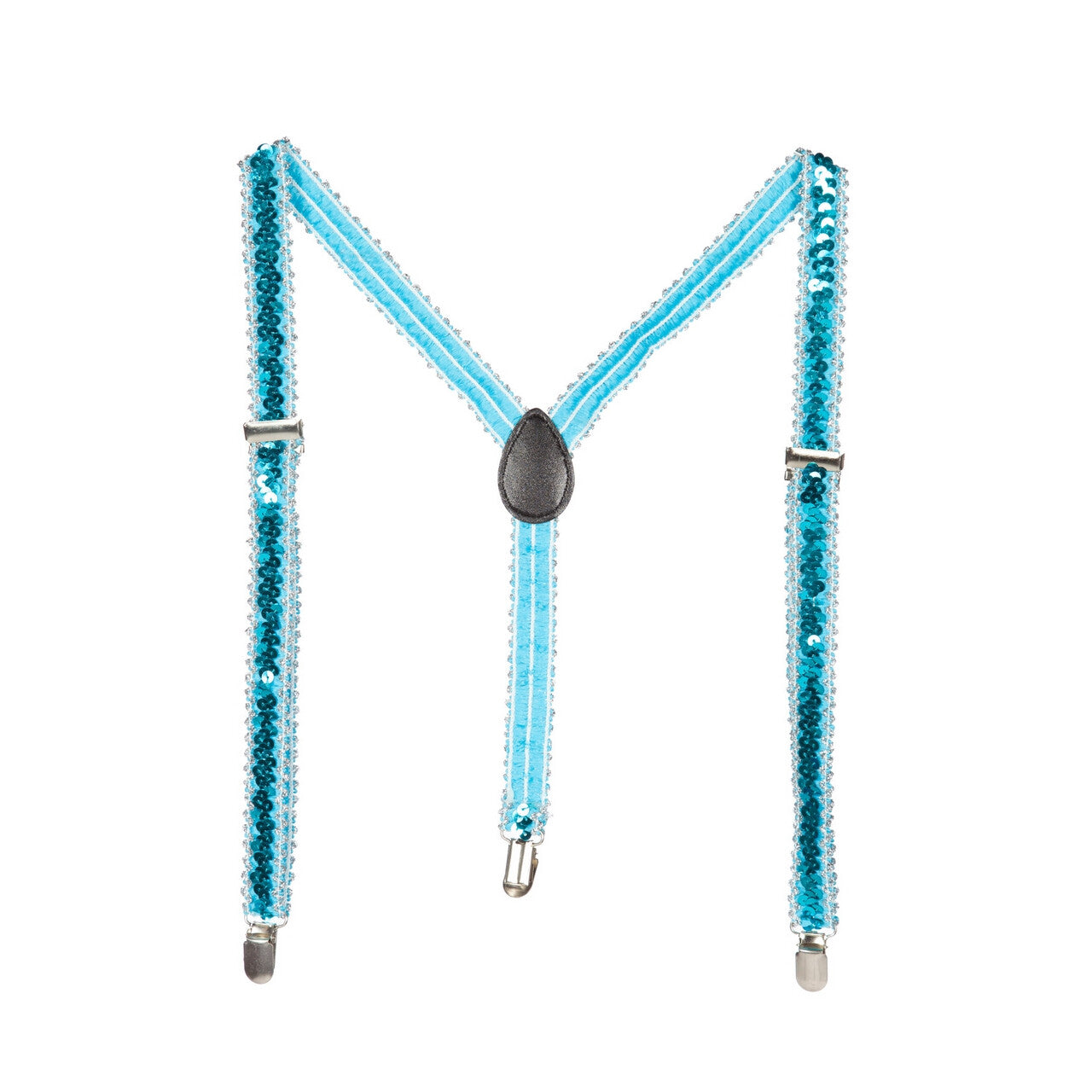 Op deze afbeelding zie je een Accessoires, van het merk Wilbers. Bretels Pailletten Feestelijk Blauw