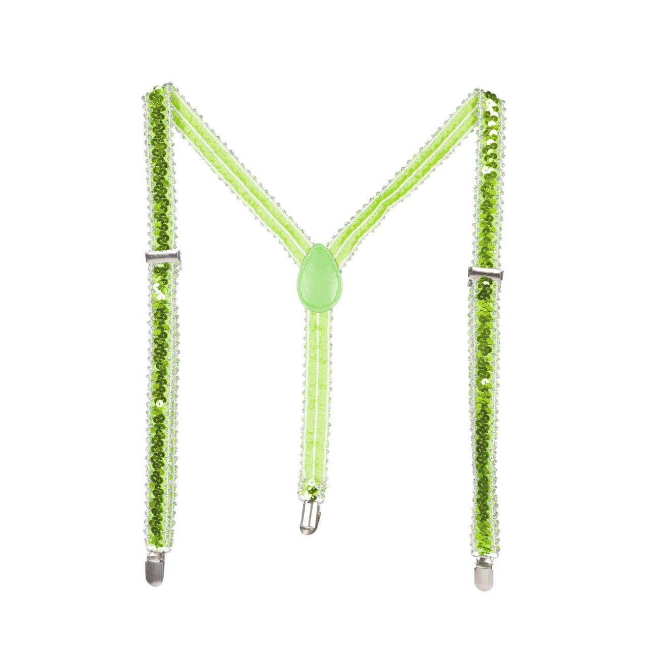 Op deze afbeelding zie je een Accessoires, van het merk Wilbers. Bretels Pailletten Feestelijk Groen