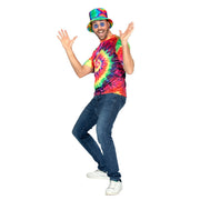 Op deze afbeelding zie je een Kostuums, van het merk Wilbers. Festival Shirt Tie Till You Dye Man