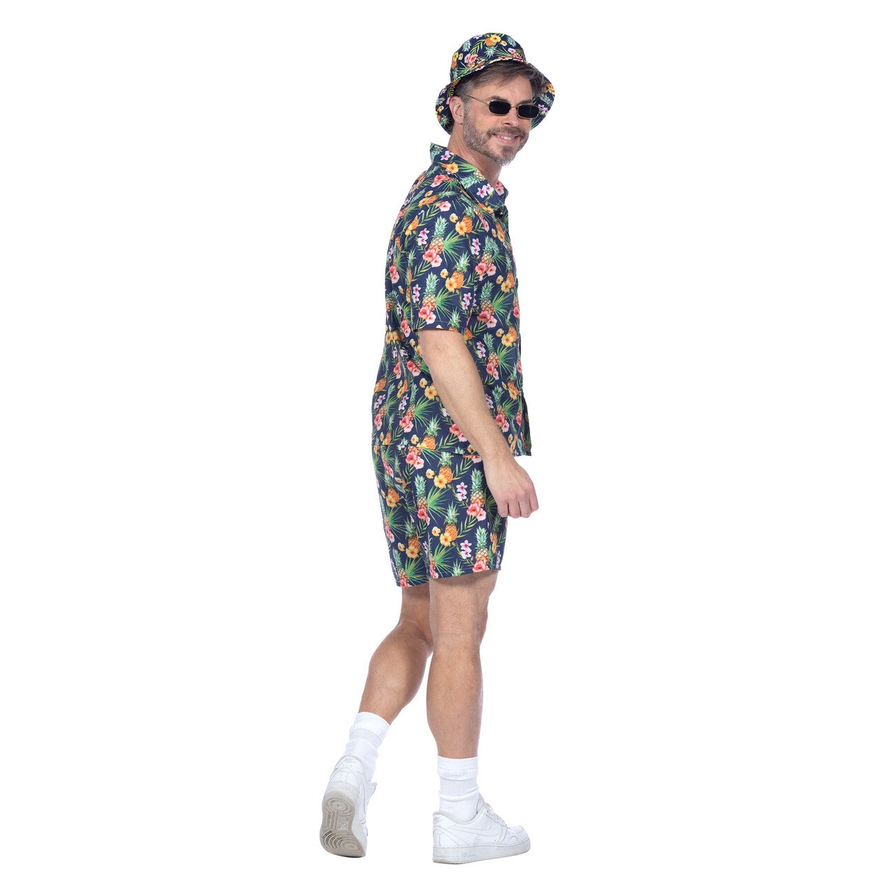 Op deze afbeelding zie je een Kostuums, van het merk Wilbers. Tropisch Festival Hawaii Anananananas Man Kostuum
