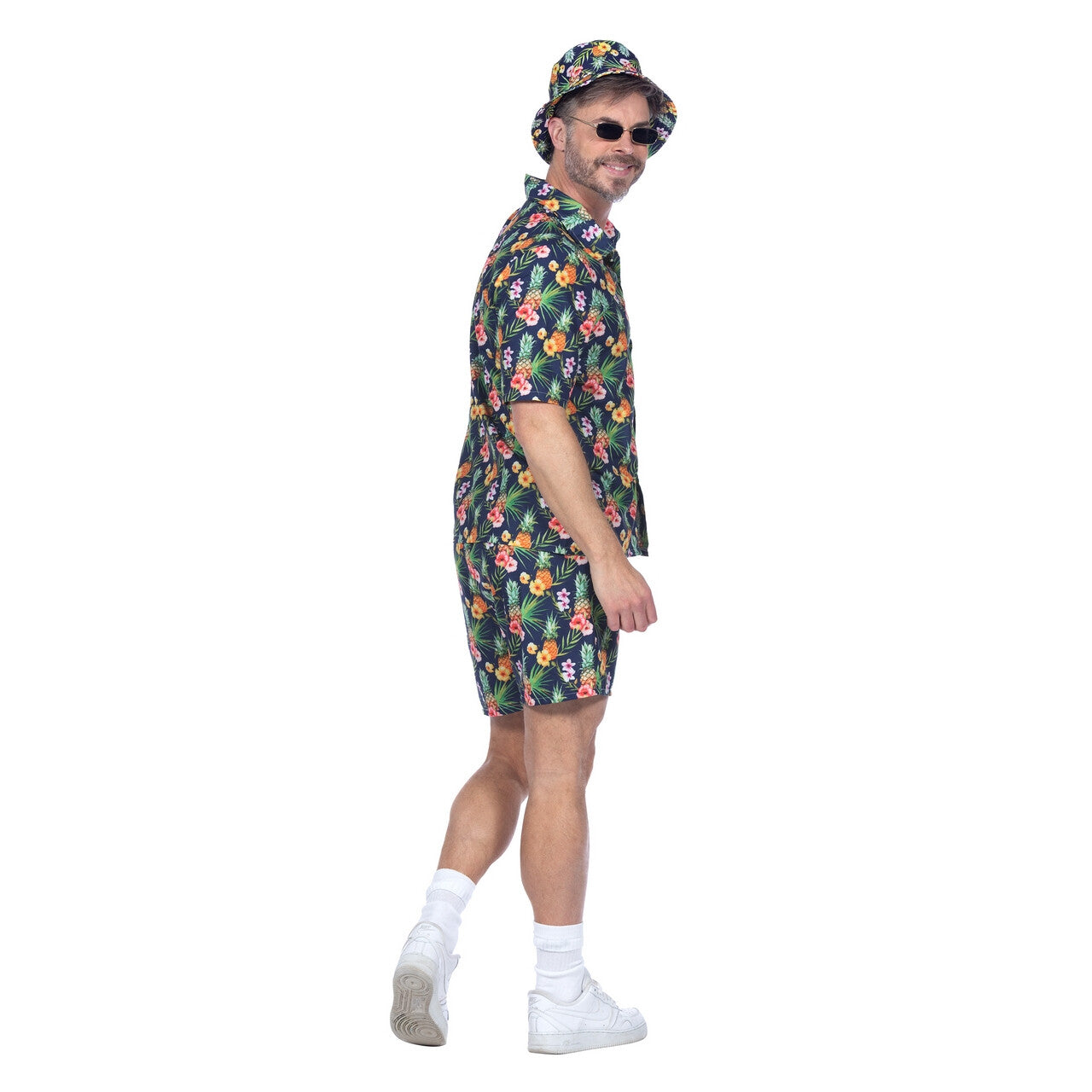 Op deze afbeelding zie je een Kostuums, van het merk Wilbers. Tropisch Festival Hawaii Anananananas Man Kostuum