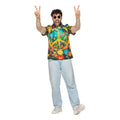 Party Shirt Hippie Peace And Flowers Man