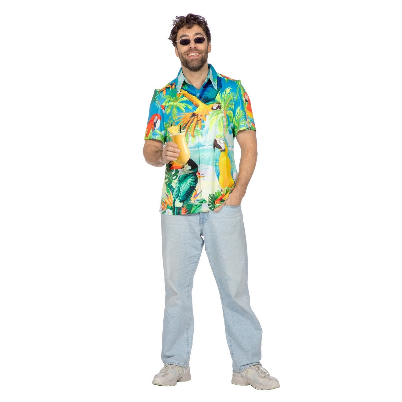 Op deze afbeelding zie je een Kostuums, van het merk Wilbers. Ultimate Beach Party Shirt Man Kostuum
