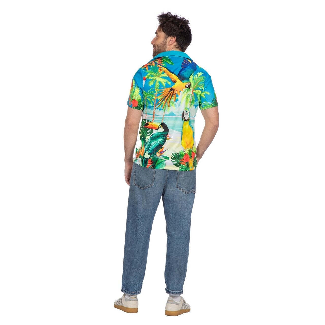 Op deze afbeelding zie je een Kostuums, van het merk Wilbers. Ultimate Beach Party Shirt Man Kostuum