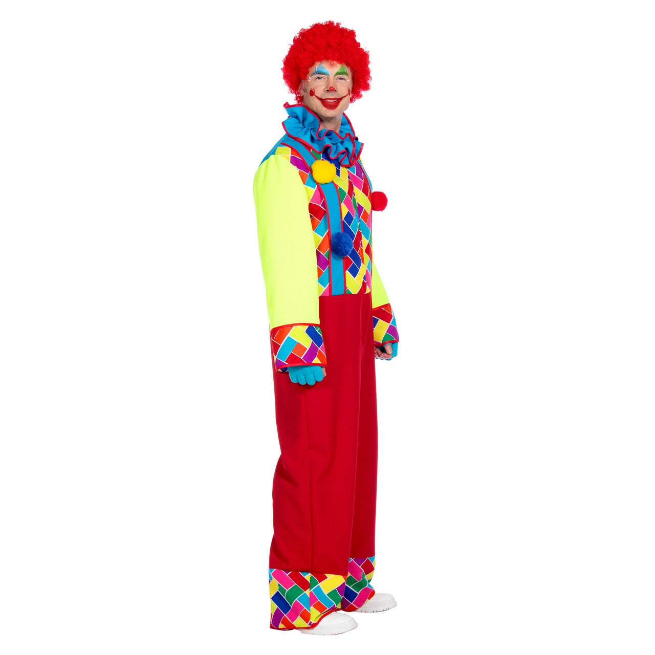 Op deze afbeelding zie je een Kostuums, van het merk Wilbers. De Lachende Clown Lachman Kostuum