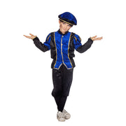 Op deze afbeelding zie je een Kostuums, van het merk Wilbers. Vrolijk Pietje Blauw Pietenpak Kind Kind Kostuum