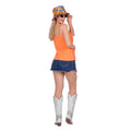 Oranje Pailletten Party Top Vrouw