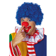 Op deze afbeelding zie je een Accessoires, van het merk Wilbers. Super Hair Krullenpruik Clown Blauw
