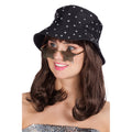 Vissershoedje Zwart Bling Bling