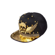 Op deze afbeelding zie je een Accessoires, van het merk Wilbers. Golden Skull Metal Head Pet